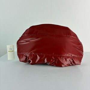NWT OFFLINE By Aerie Red Lightweight Puffy Puff Love Pouch cosmetic zip bag